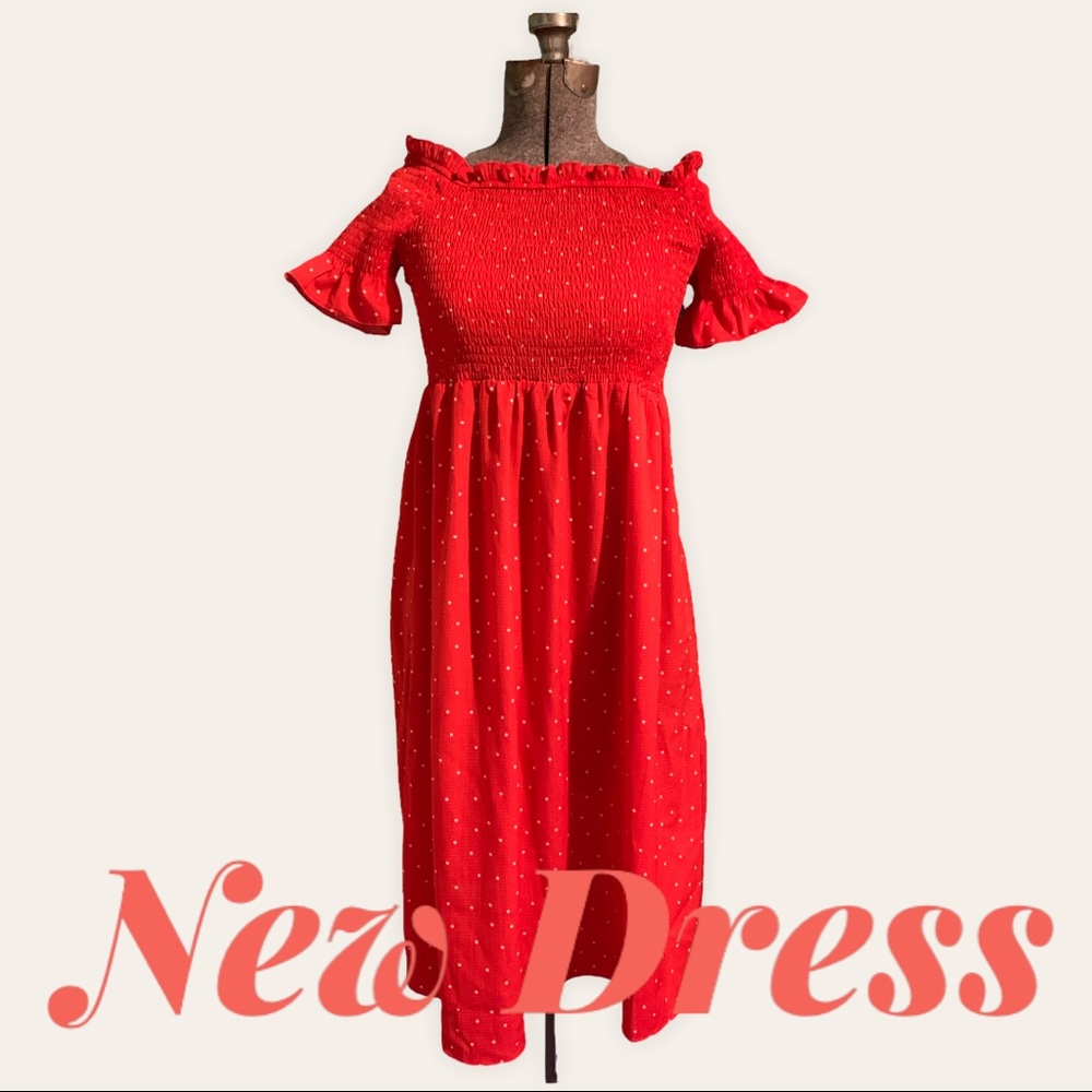 New Vine & Love Red Dress - Size Large